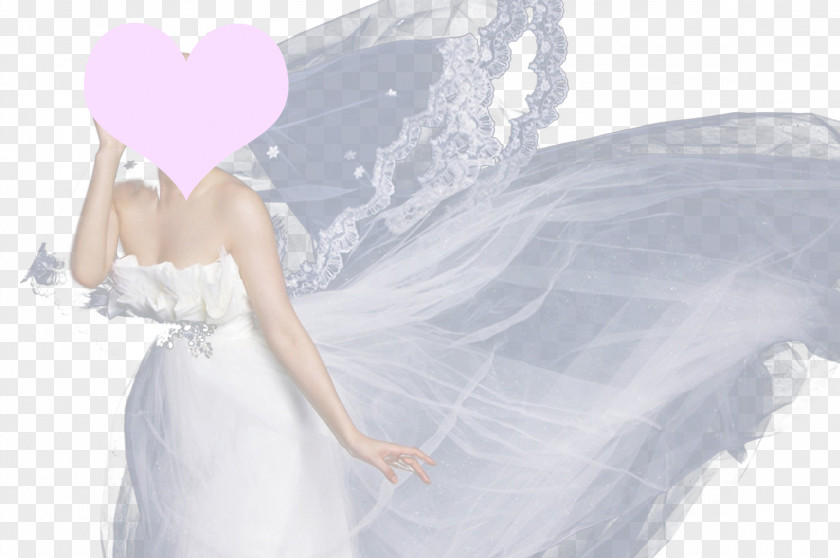 White Wedding Dress Bride PNG