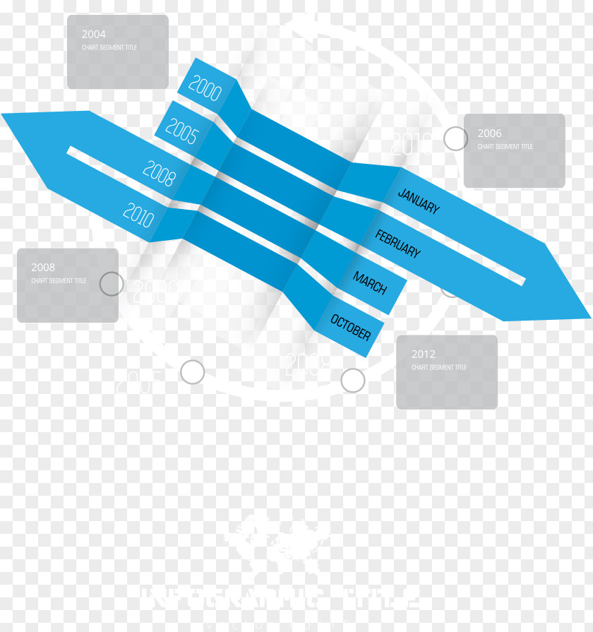 Blue Three-dimensional Vector Arrow Chart Logo Euclidean PNG