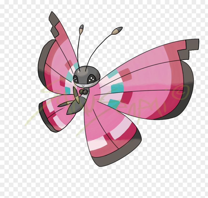 Butterfly Pink M 2M Moth PNG