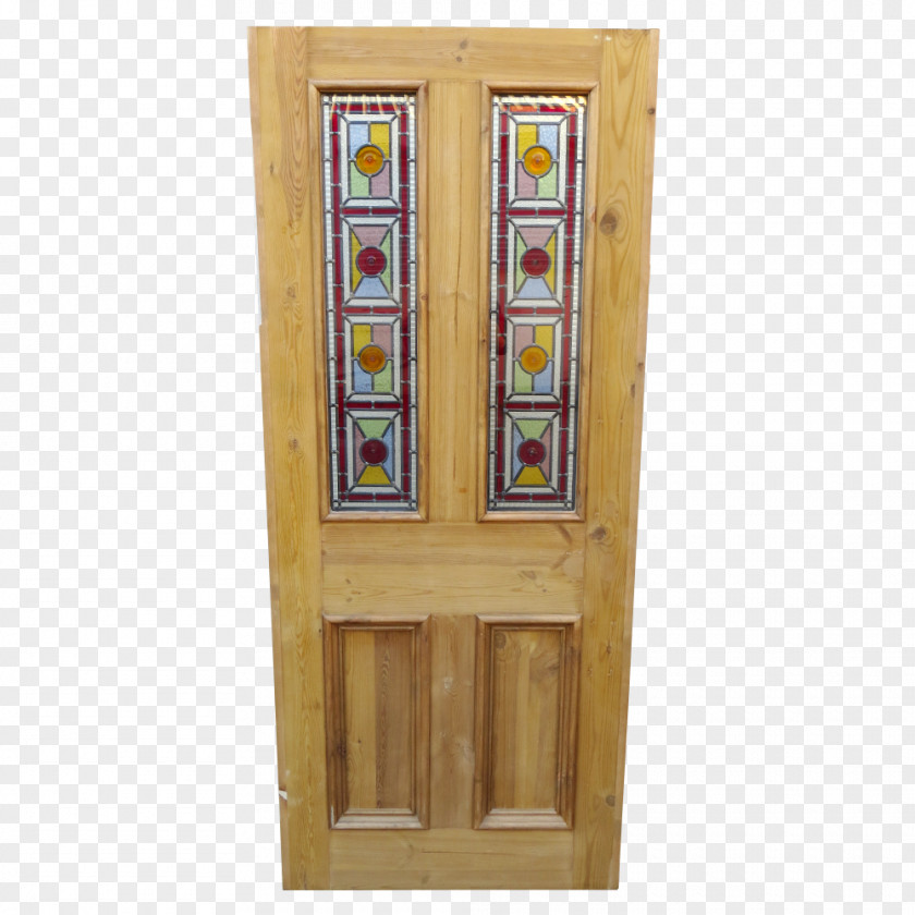 Glass Stained Door Wood PNG