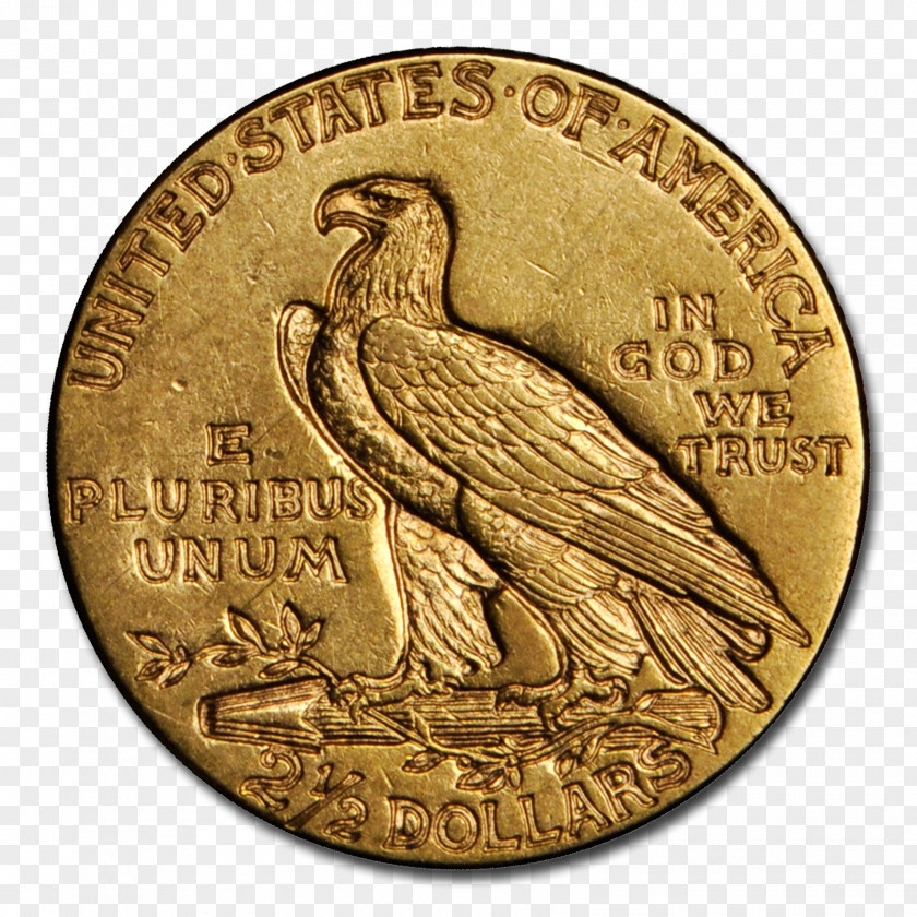 Lakshmi Gold Coin Half-Sovereign Numismatics PNG