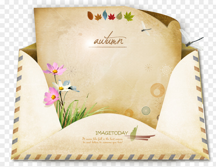 Retro Decorative Envelopes Paper Envelope PNG