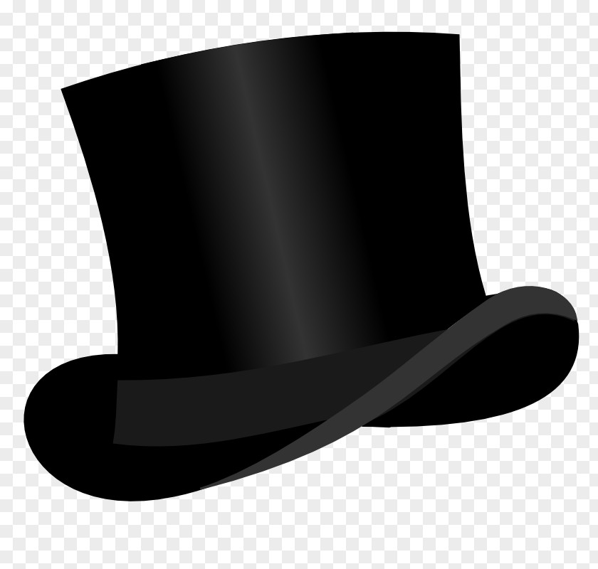 Top Hat Cliparts White Black Font PNG