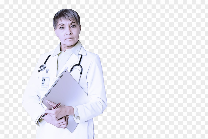 White Coat Service Stethoscope PNG