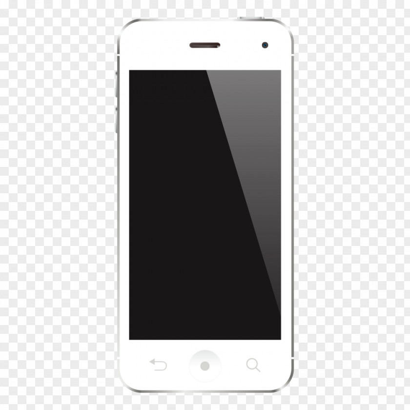 White Smartphone Feature Phone Mobile PNG