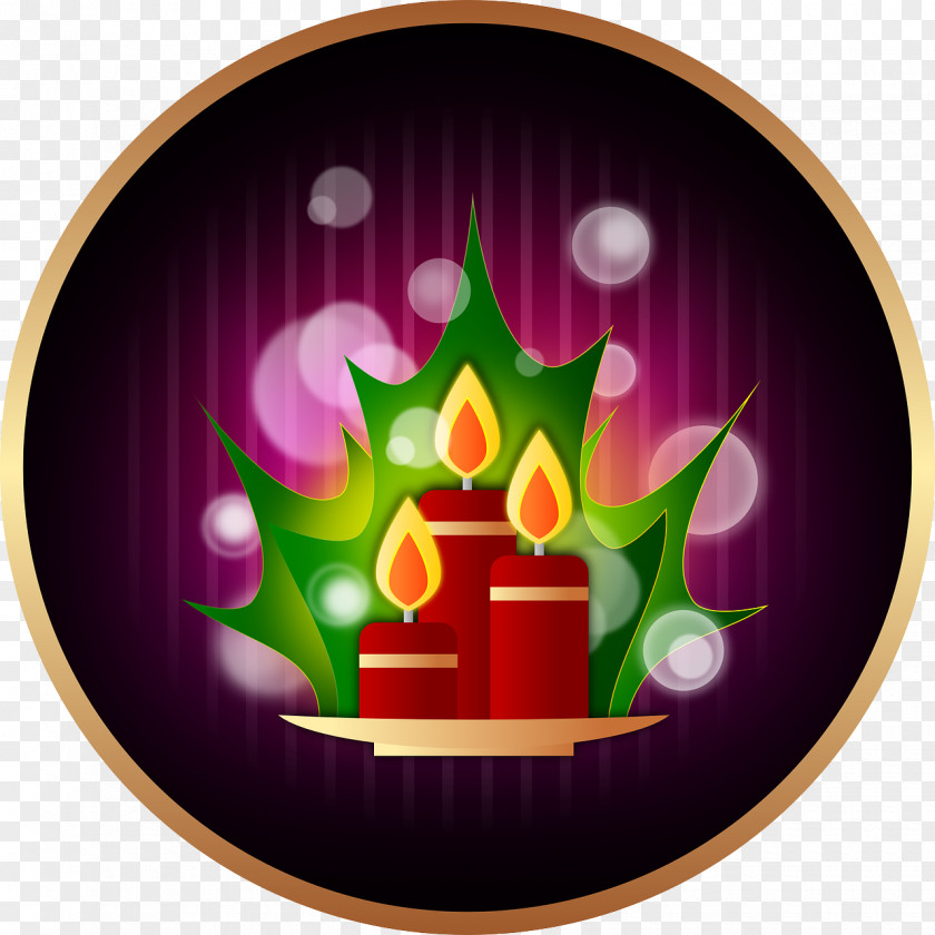 Christmas Tree Candle Holiday Clip Art PNG