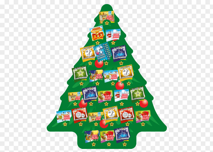 Christmas Tree Scratchcard Advent Calendars PNG