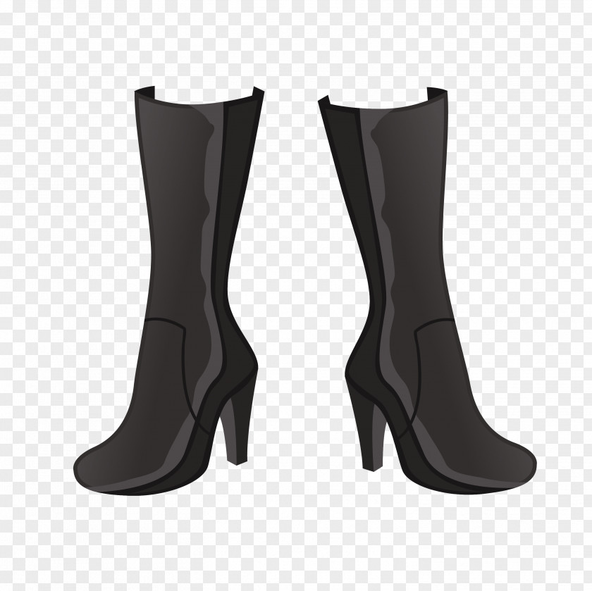 High-heeled Boots Riding Boot Shoe Footwear PNG