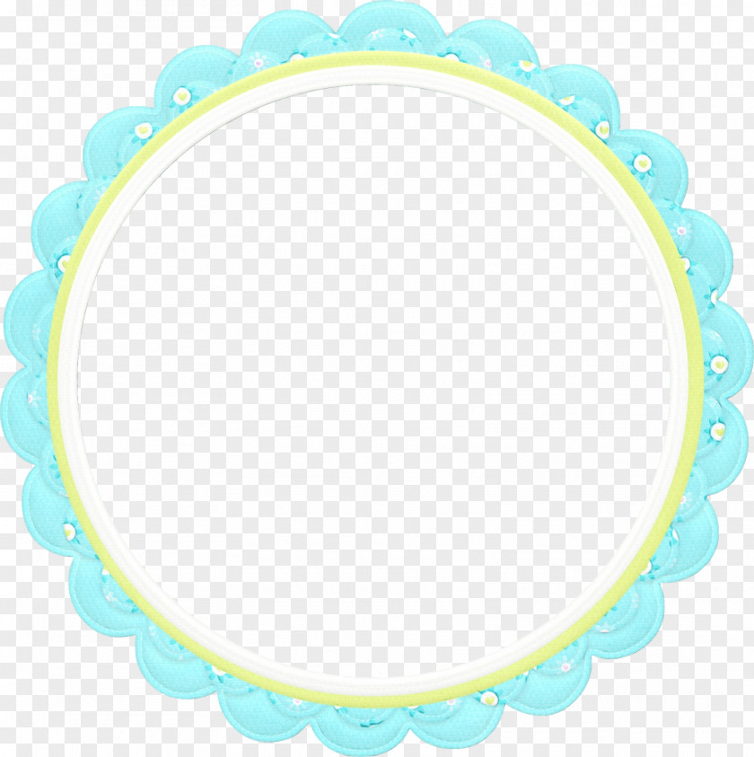 Oval Turquoise Circle Background PNG