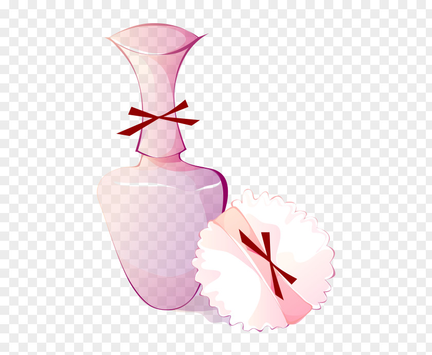 Pink Bottle Cosmetics Icon PNG