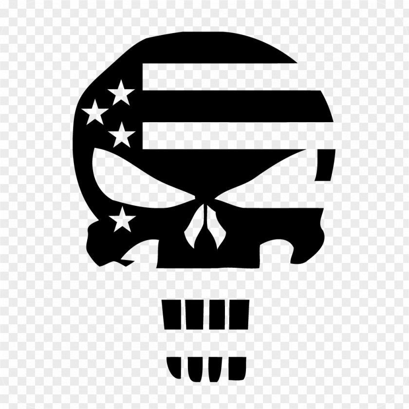 Punisher Logo key Decal Sticker Flag United States PNG