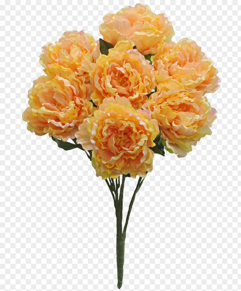 SALMON Cut Flowers Rose Peony Artificial Flower PNG