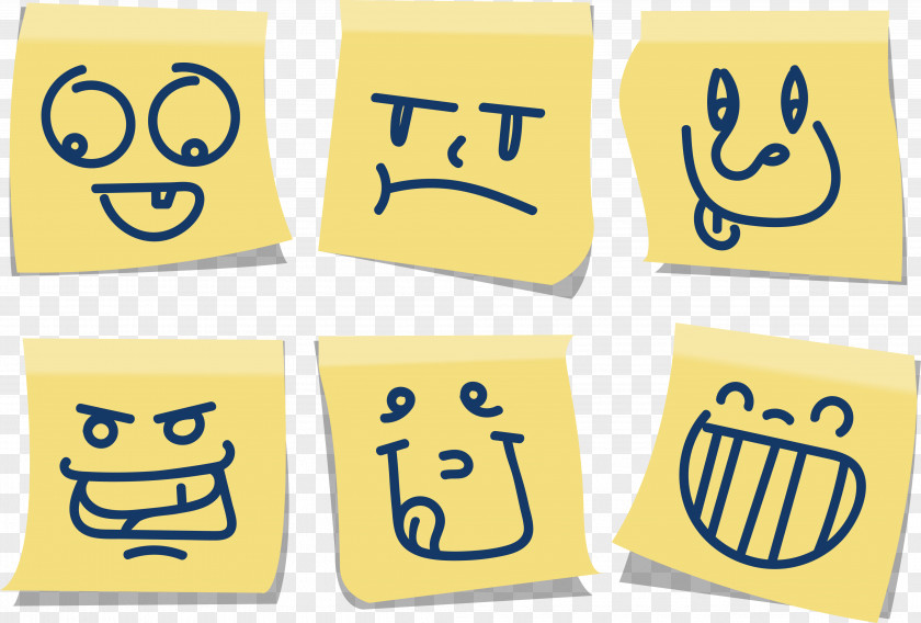 Smiley Stickers Post-it Note Adhesive Tape Paper Sticker PNG
