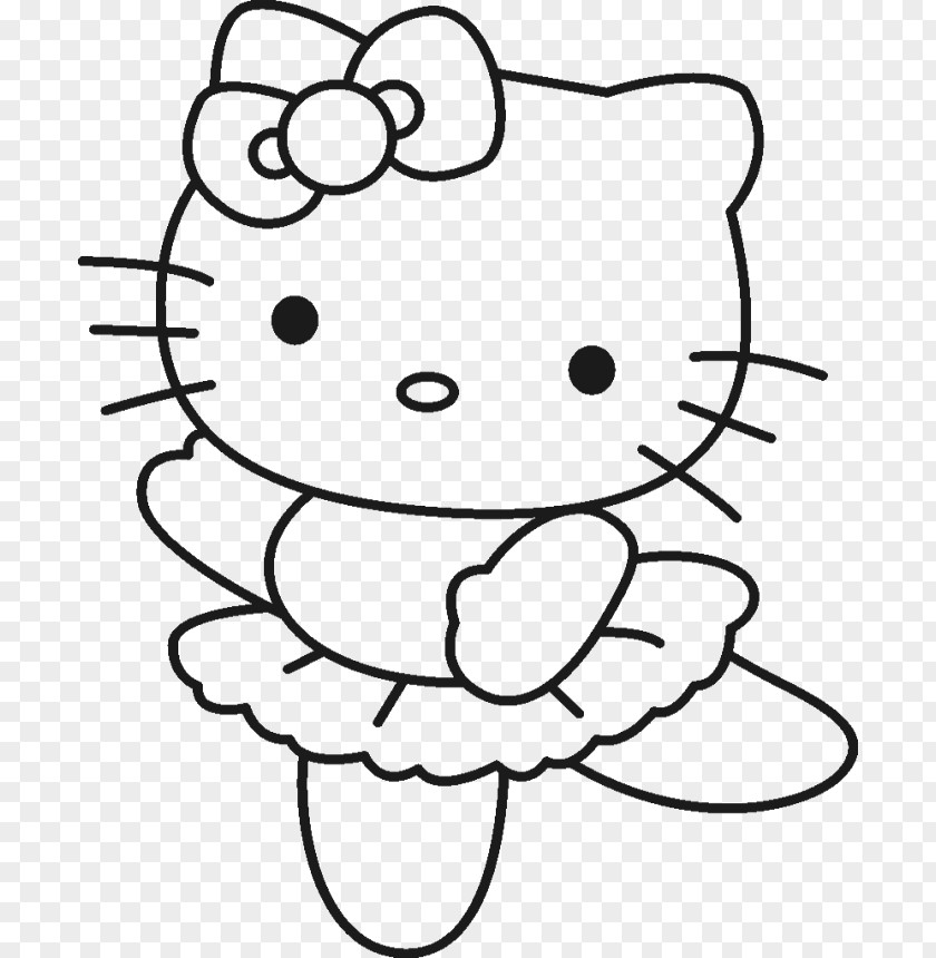 Cute Dragon Images Hello Kitty Coloring Book Drawing Page PNG