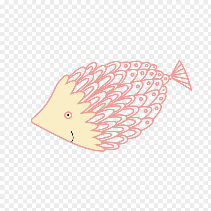 Decorative Tropical Marine Fish Illustration PNG
