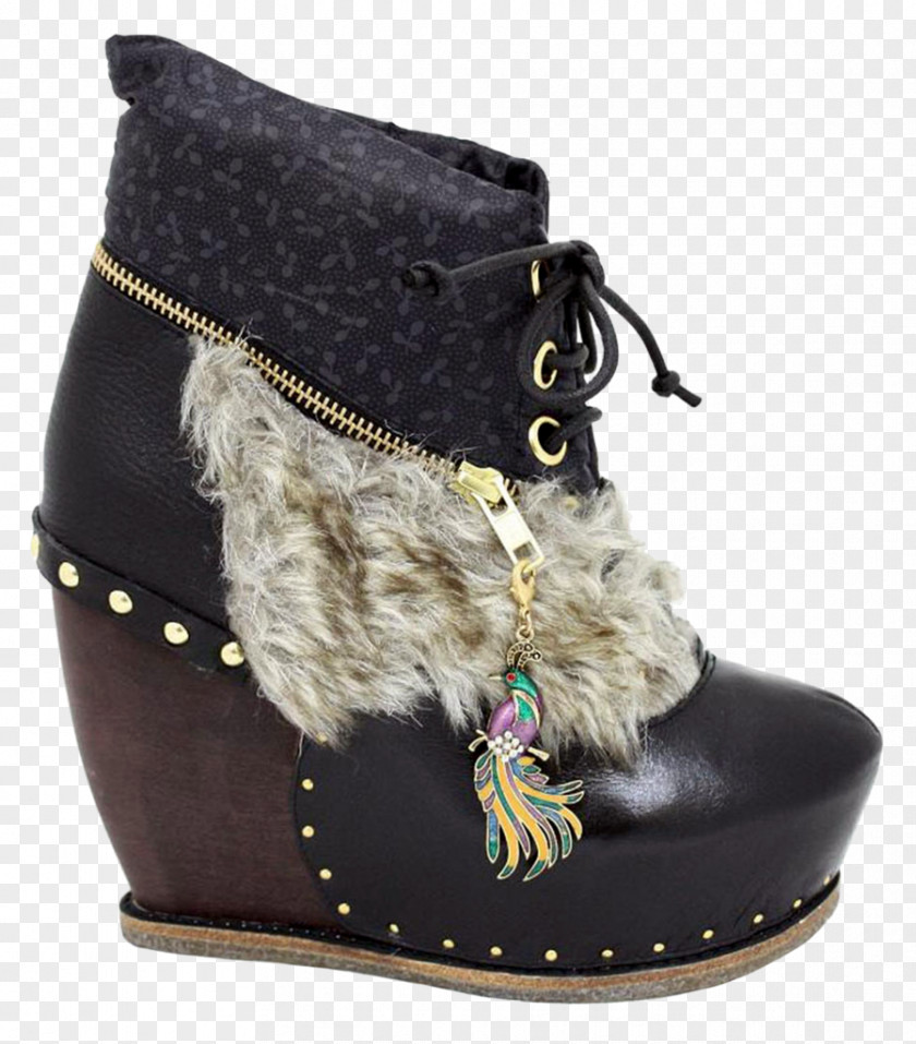 Poetic Charm High-heeled Shoe Footwear Snow Boot Suede PNG