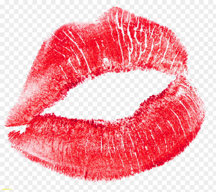 Red Kiss Lip Clip Art PNG