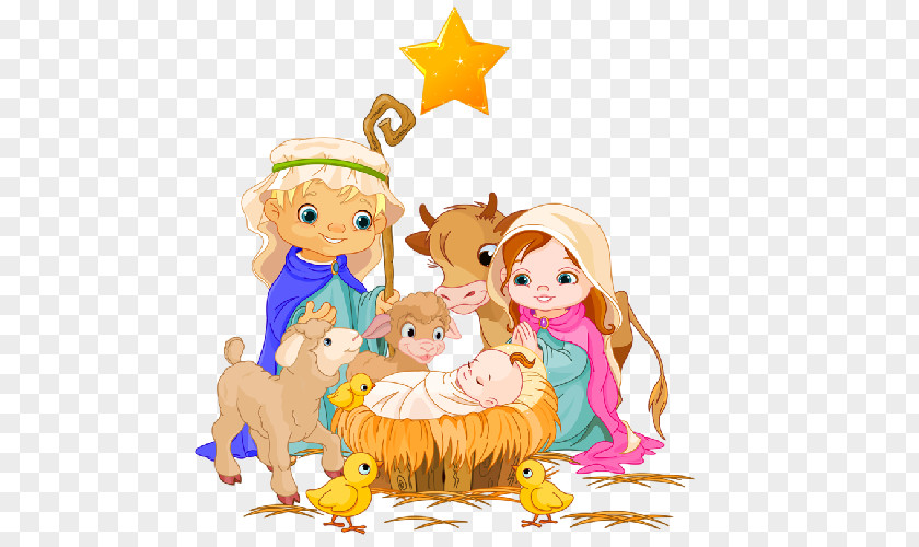 Christmas Nativity Scene Of Jesus Holy Family PNG