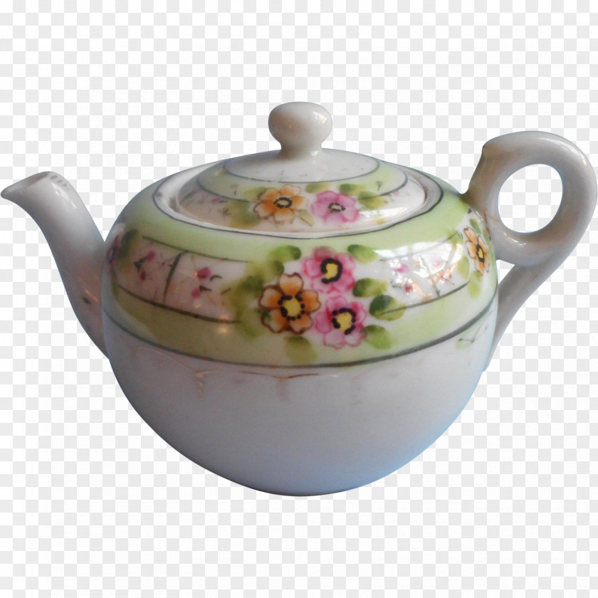 Kettle Teapot Pottery Porcelain Lid PNG