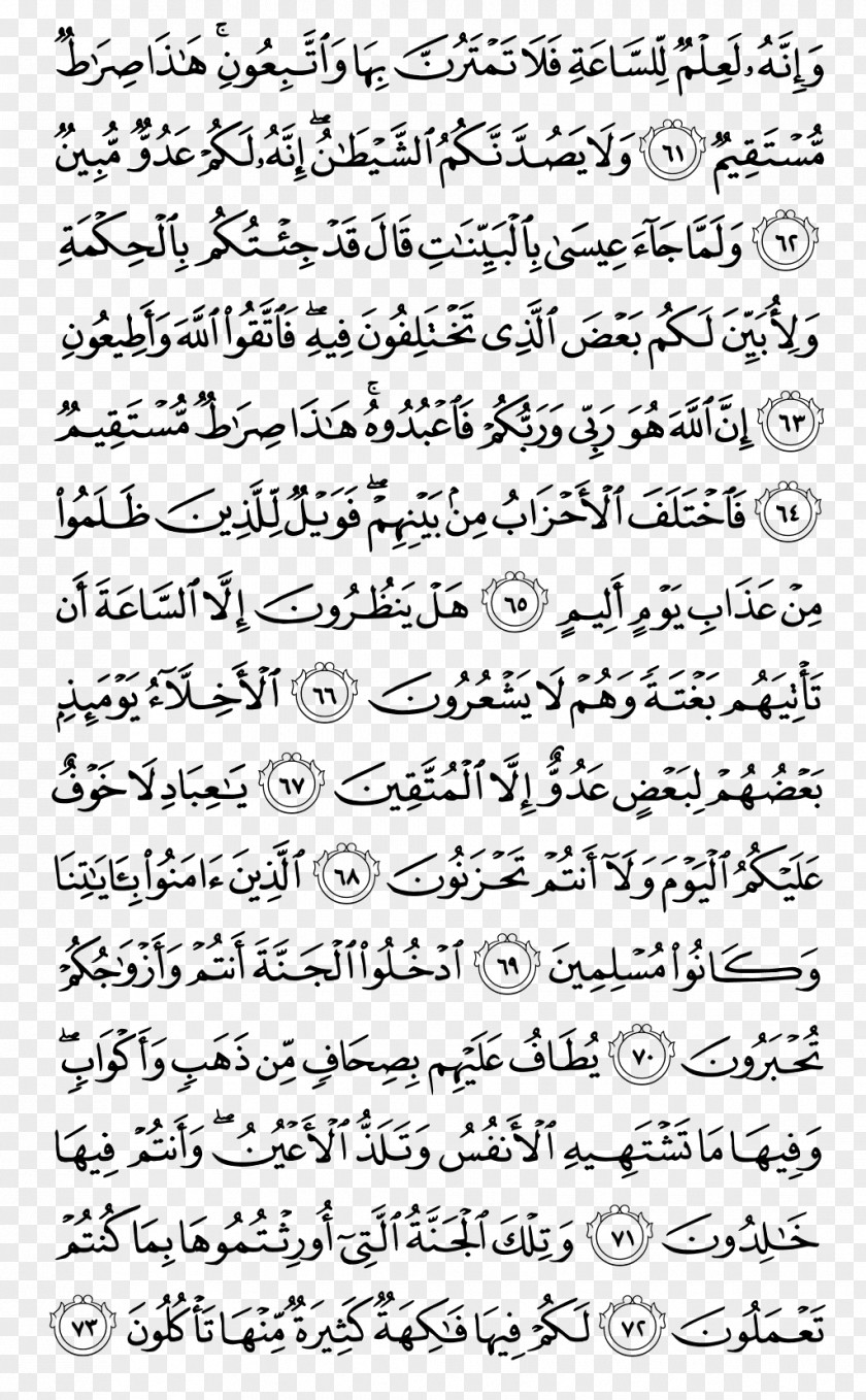 Quran Pak Al Imran Surah Az-Zukhruf Ayah PNG