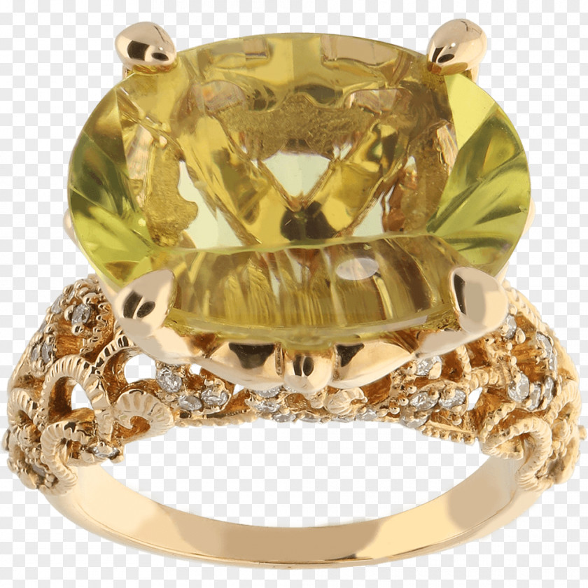 Ring Gold Citrine Jewellery Yellow PNG