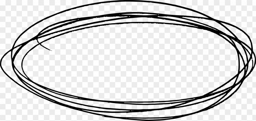 Scribble Drawing Oval Doodle Design PNG