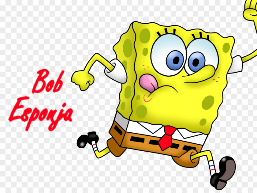 Bobs Sponge Cartoon Running Clip Art PNG