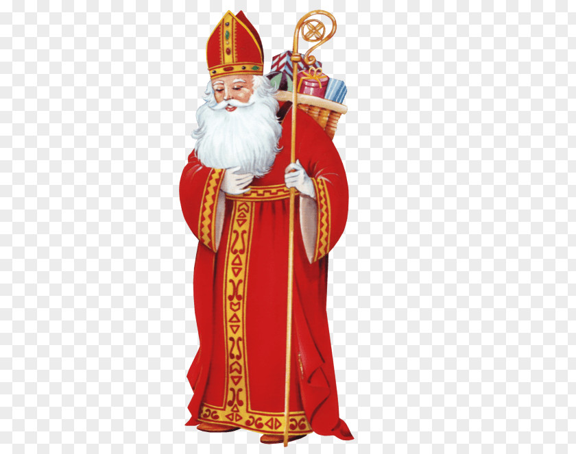 Cartoon Bishop Santa Claus Myra Saint Nicholas Day PNG