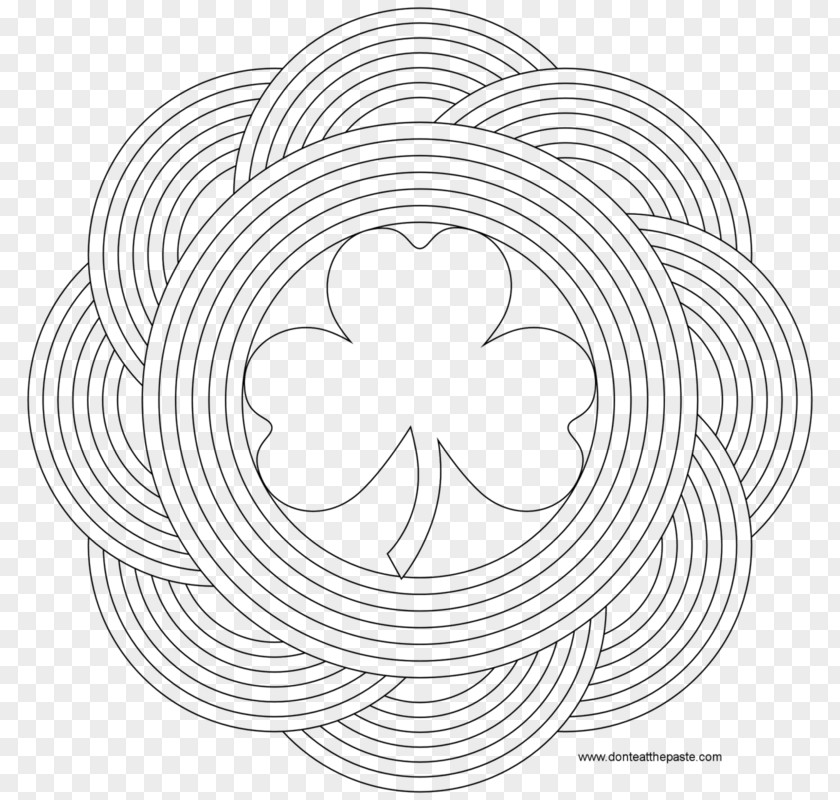 Circle White Line Art Point Font PNG