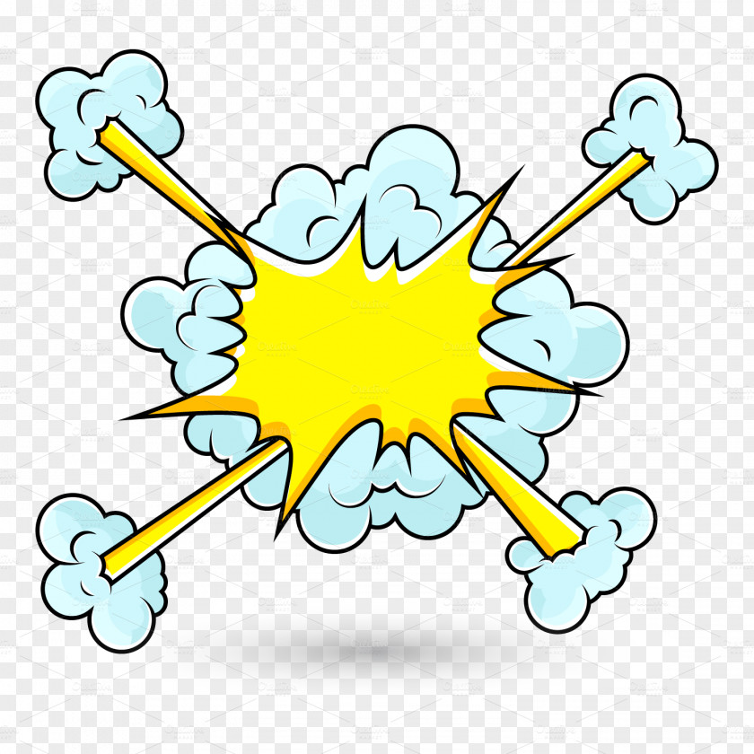 Explode Cloud Clip Art PNG