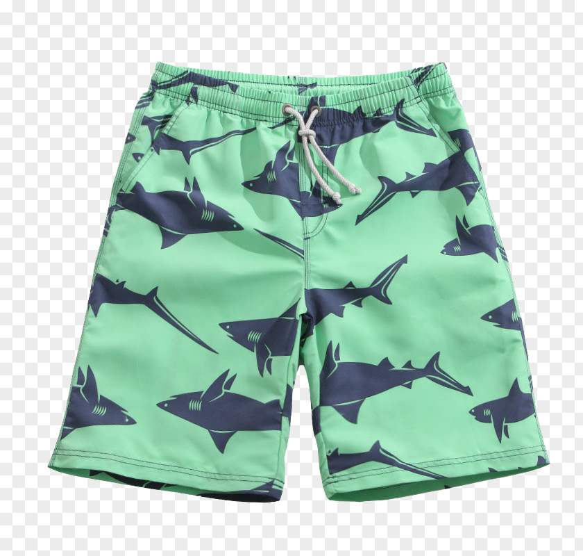 Green Cotton Shark Big Pants Swimsuit Trunks Boardshorts U30d1u30f3u30c4 PNG