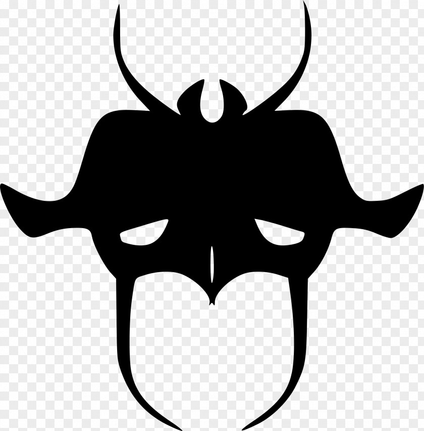 Mask Behind A Clip Art PNG