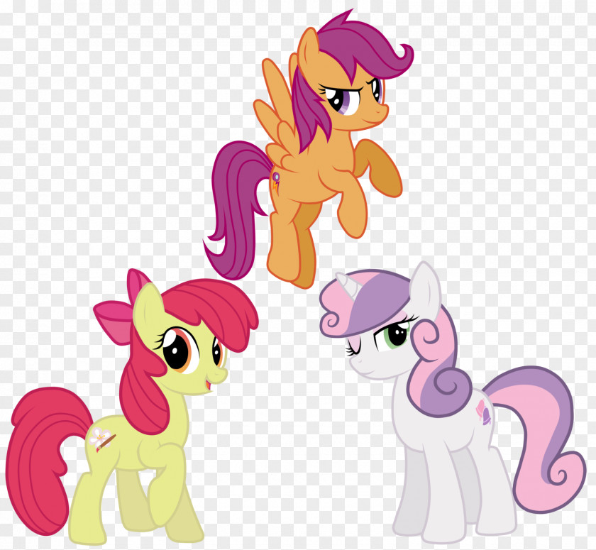 My Little Pony Apple Bloom Scootaloo The Cutie Mark Crusaders Sweetie Belle PNG