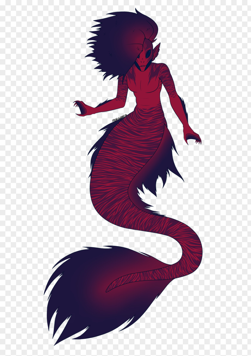 Waffles Stranger Things Mermaid Illustration Ava's Demon T-shirt Monster PNG
