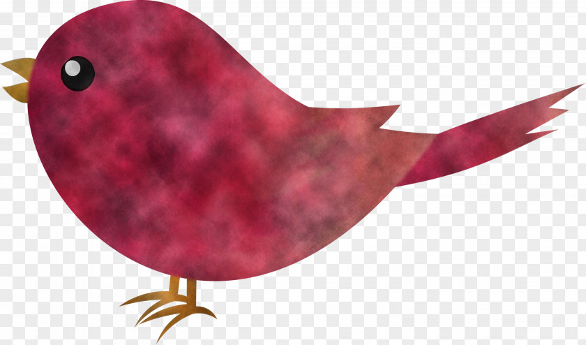 Cardinal Red Bird Pink Maroon PNG