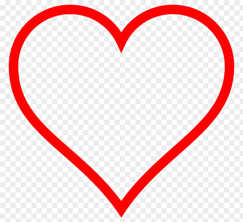 Free Heart Graphic Red Clip Art PNG