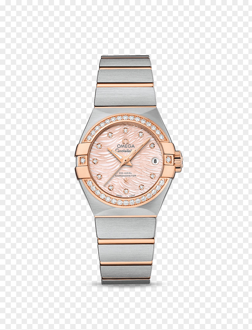 Omega Watches Pink Female Form Speedmaster Constellation SA Watch Dial PNG