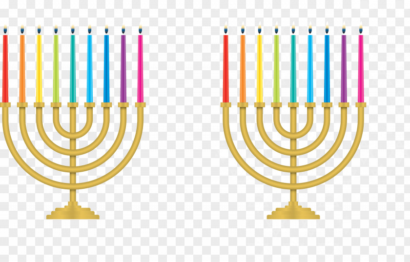 Vector Color Candles Hanukkah Euclidean Candle PNG