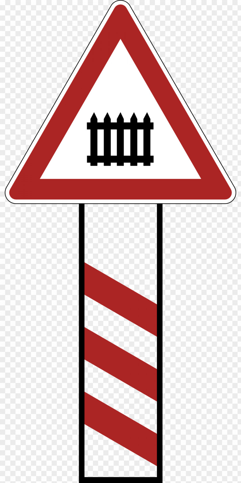 Warning Lines Germany Level Crossing Sign Traffic Road PNG