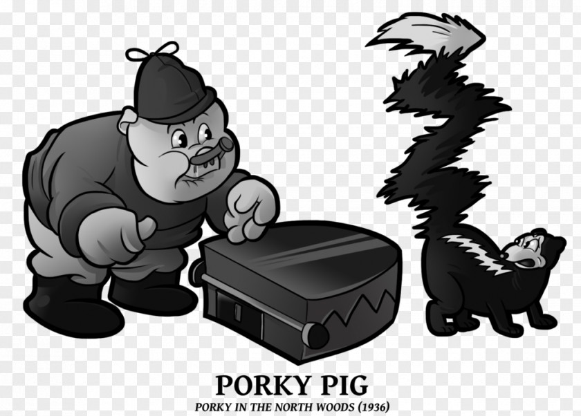 Cat Porky Pig Hollywood Cartoon Looney Tunes PNG