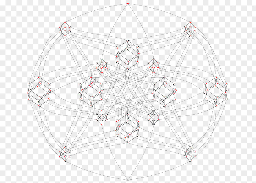 Existential Quantification Tesseract Hasse Diagram Parallel Projection Point Tetrahedron PNG