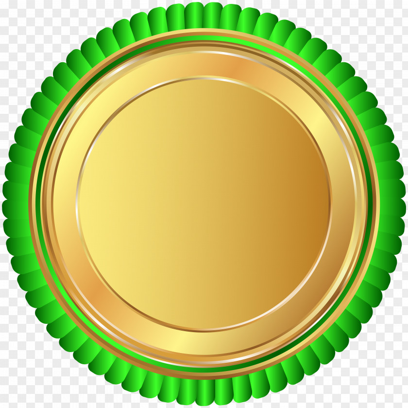 Gold Green Seal Badge Clip Art Image Paper Certification Sustainability Organization PNG