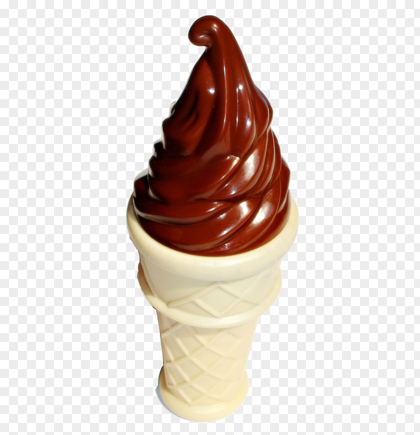 Ice Cream Cone Chocolate Sundae PNG