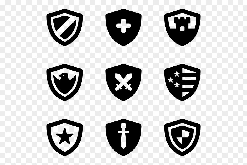 Linear Vector Symbol Shield Clip Art PNG