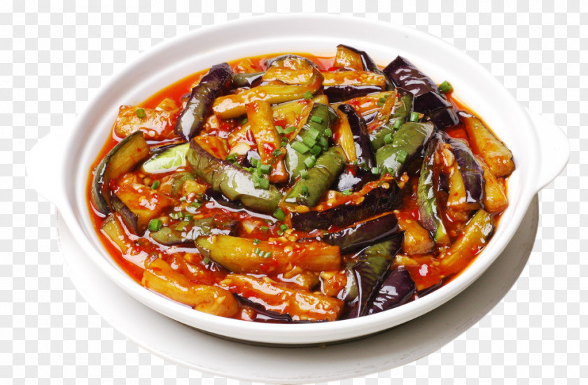 Fish-flavored Eggplant Sichuan Cuisine Shuizhu Fried With Chinese Chili Sauce Braising PNG