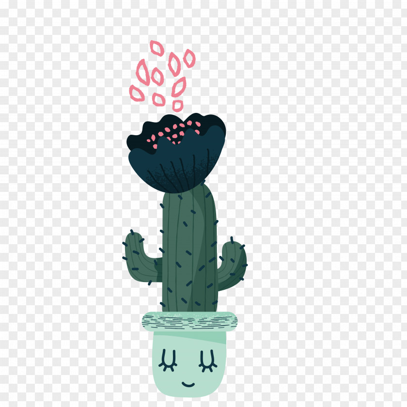 Living Room Potted Cactus Cactaceae Flowerpot PNG