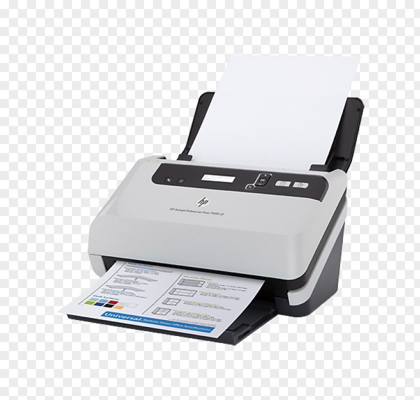 Hewlett-packard Hewlett-Packard Image Scanner HP Scanjet Enterprise 7500 Dots Per Inch Automatic Document Feeder PNG