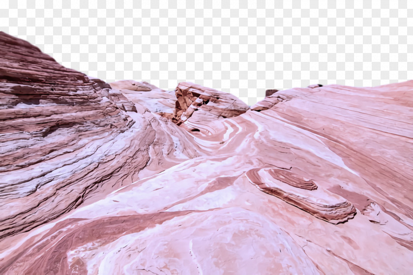 Pink Rock Geology Canyon Dress PNG