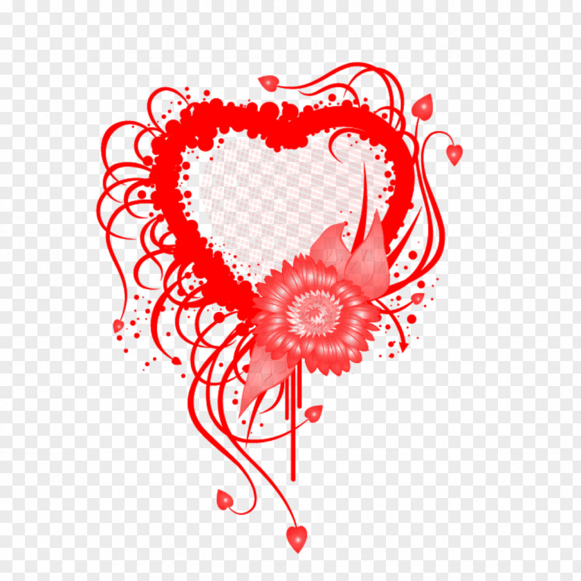 Flower Heart Zhajiangmian Black Day Valentine's Single Person White PNG