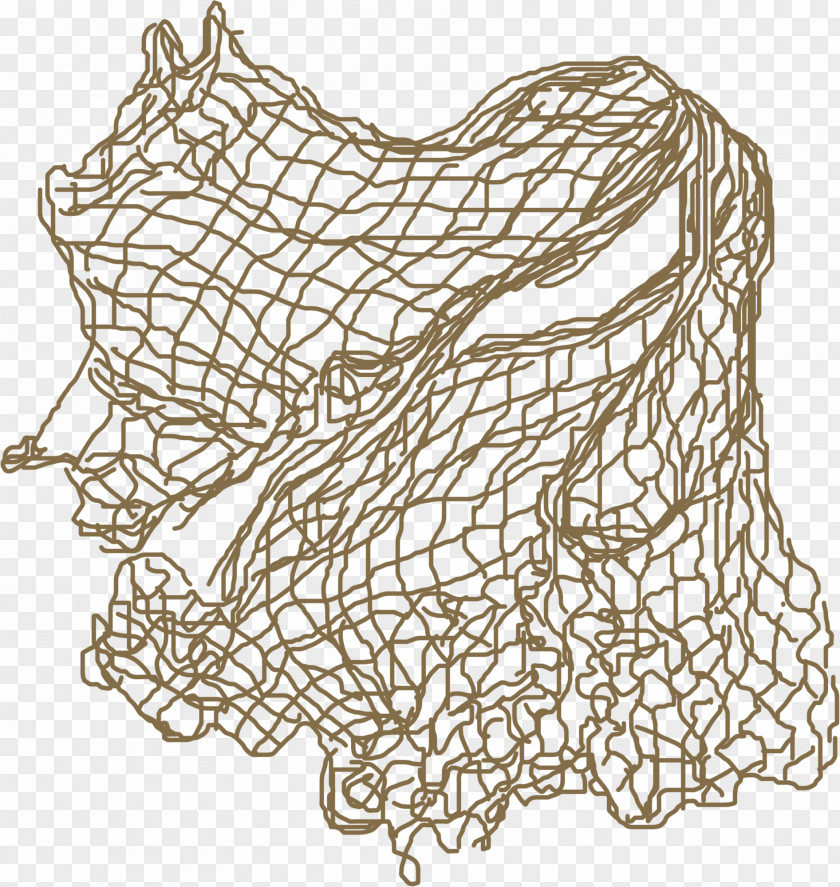 Hand-painted Fishing Nets PNG
